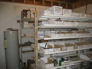 Supply Parts Storage Area