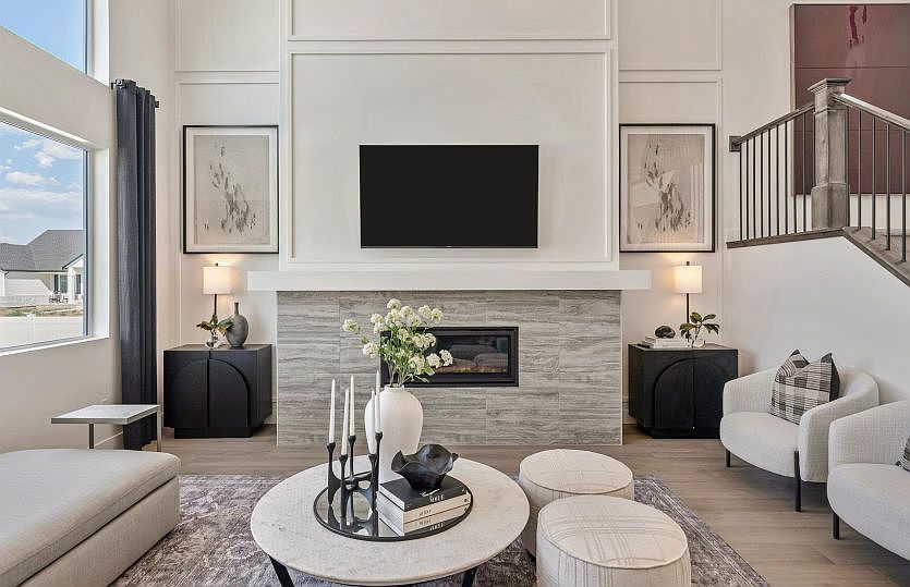 Fireplace with Mantle