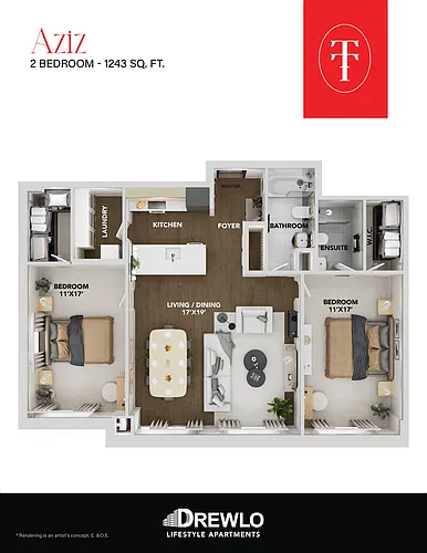Floor plan 105