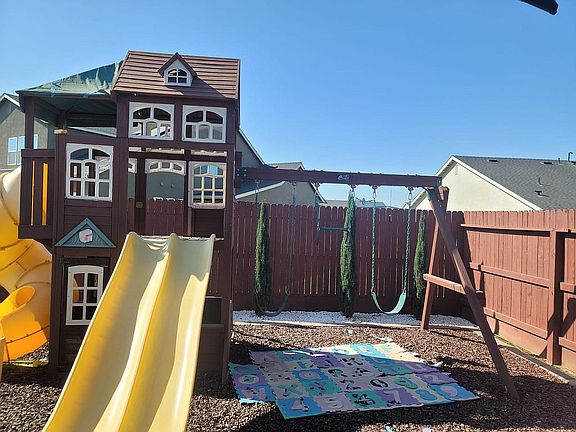 back yard -play structure