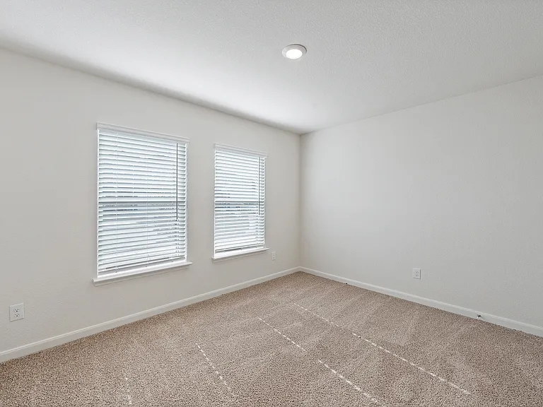 The secondary bedrooms of the Sabine are a great space as children's bedrooms and guest rooms.
