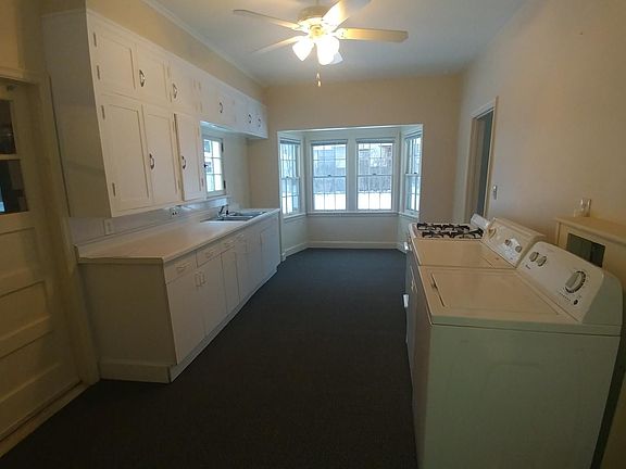 Large and bright kitchen. Breakfast nook with a view.