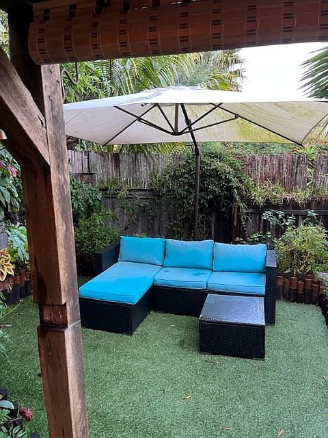 Your fenced, private yard.