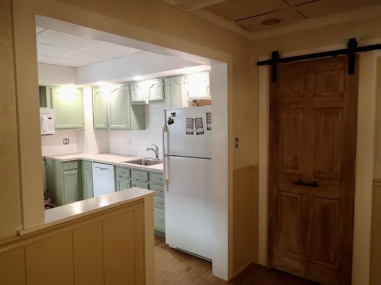 entrance to kitchen from dining room
