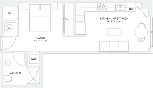 Floor plan Studio-S2