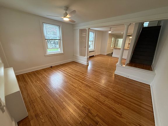 living room from front door
