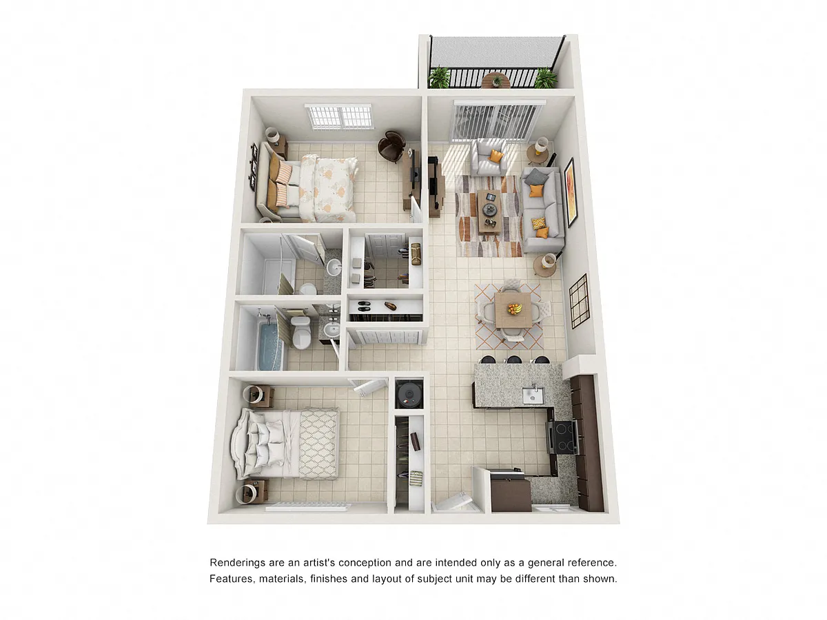 Floor plan Model B2