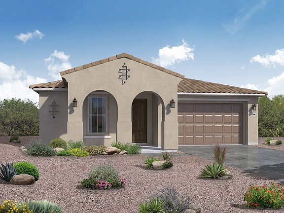 Spanish exterior elevation rendering Jimson floor plan by William Ryan Homes Phoenix