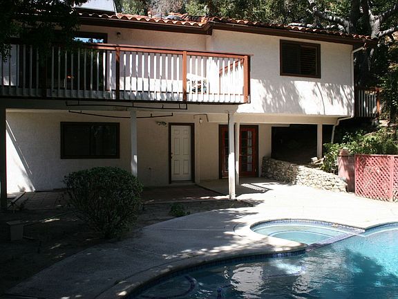 Pool, spa, and rear deck