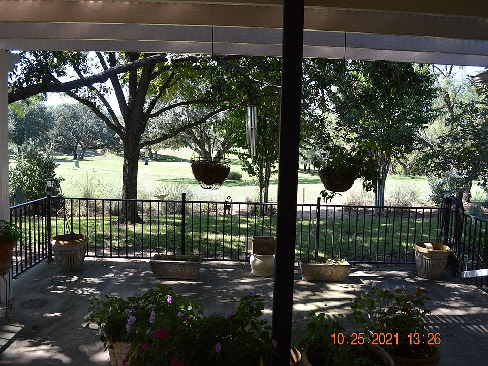 Views of golf course green.