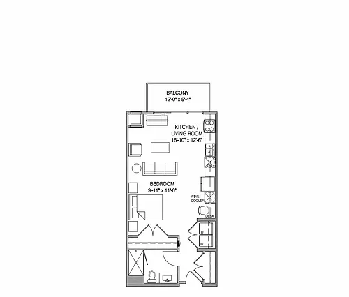 Floor plan Studio