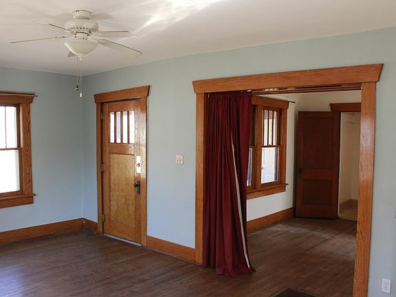 Front door & dining room