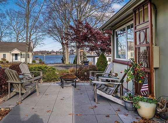 SLATE PATIO OVERLOOKING THE...