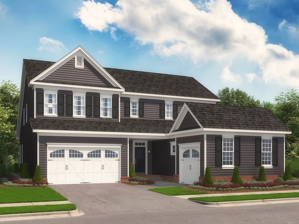 Elevation 1 of the Weymouth a multigenerational home design by Brookfield Residential at Waterford M