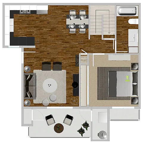 Floor plan Eucalyptus Renovated