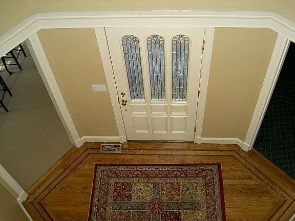 Front door view from loft