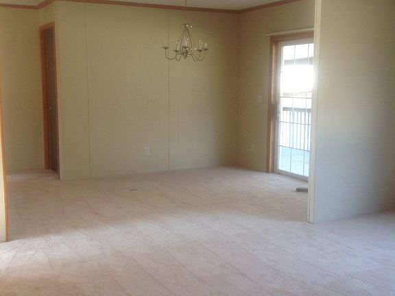 Living room and dining room