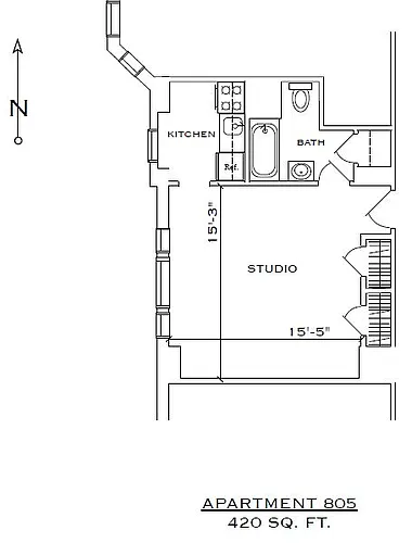 Floor plan STUDIOS