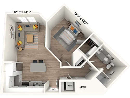 Floor plan AM12.5-M-Scheme II