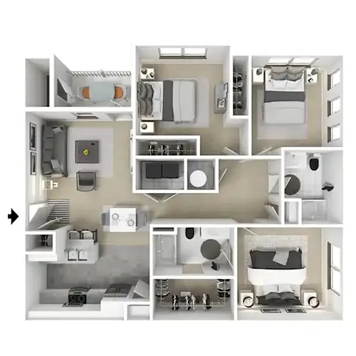 Floor plan 3 X 2