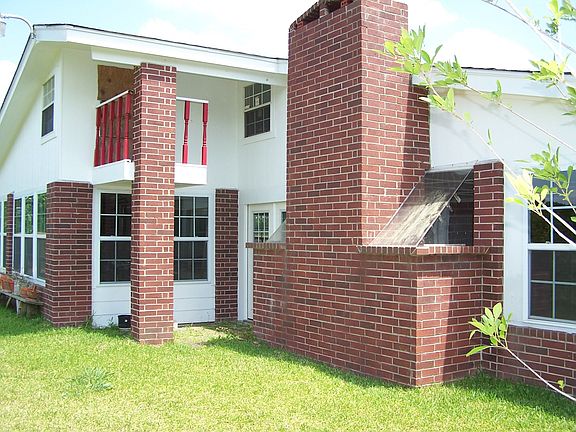 Back of the custom home