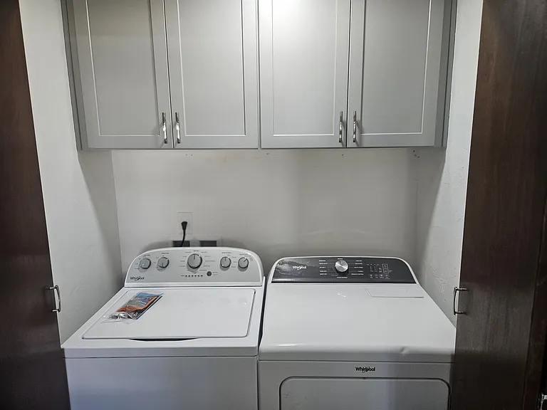 Laundry area off kitchen
