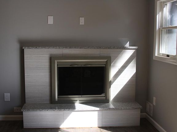 Living room with fireplace