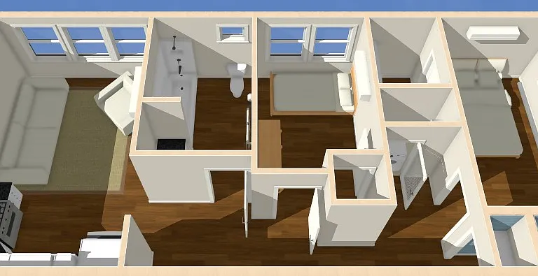 3 D Floor Plan. See the virtual 3 D tour