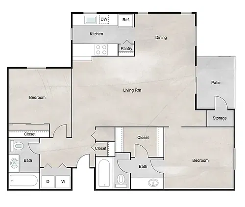 Floor plan B2R
