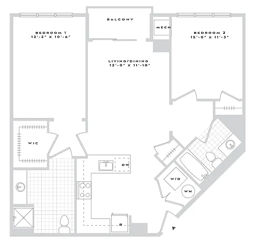 Floor plan B2-B03