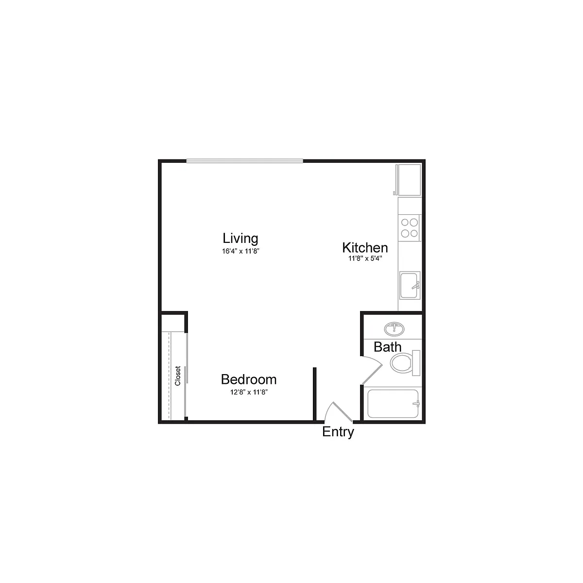 Floor plan Studio