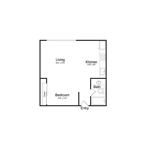 Floor plan Studio