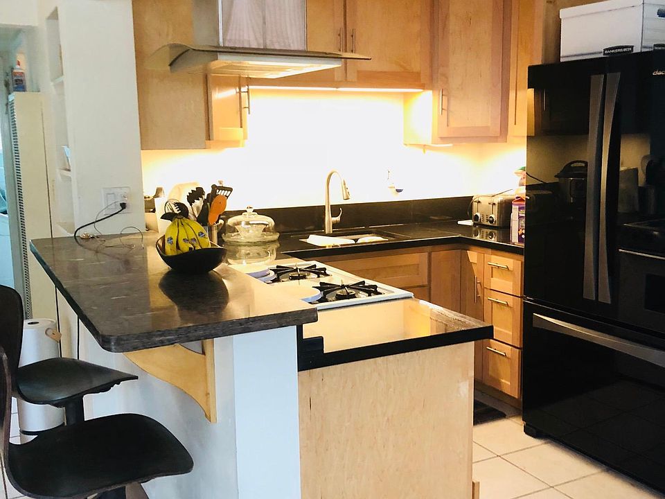 Newly remodeled kitchen, there will be a built in cabinet in