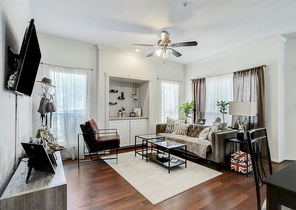 Living room has a lot of natural light