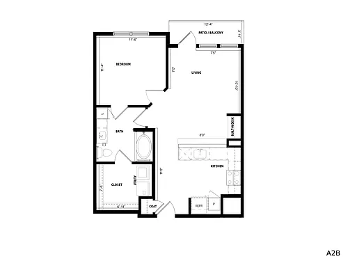 Floor plan A2B