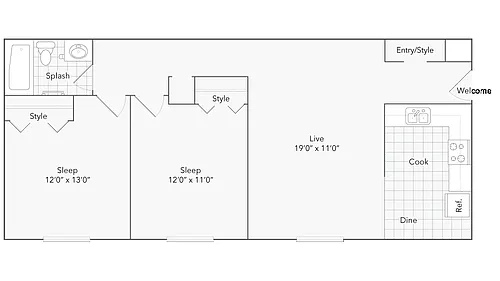 Floor plan East - Dahlia