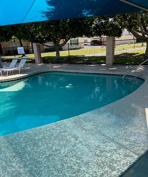 Eastwood Townhomes Large Gated Swimming Pool 3 Feet to 12 Feet Deep with Connected Shaded Child Shallow Area
