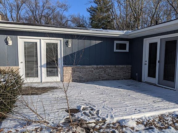 Front patio with doors to living room & master bedroom. Can see the water from the living room