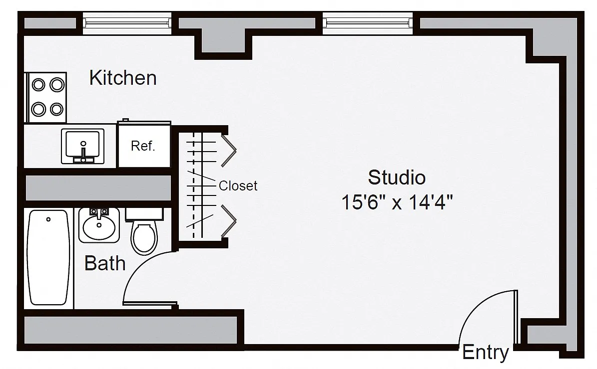 Floor plan Studio