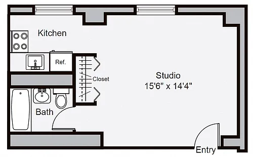 Floor plan Studio