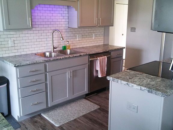 Subway tile w LED underlight