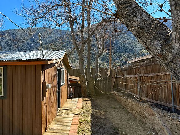 back entrance and yard
