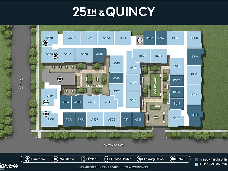 25th and Quincy Community Map (5th Floors)