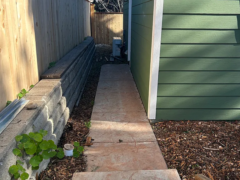 Side Pathway and Entrance