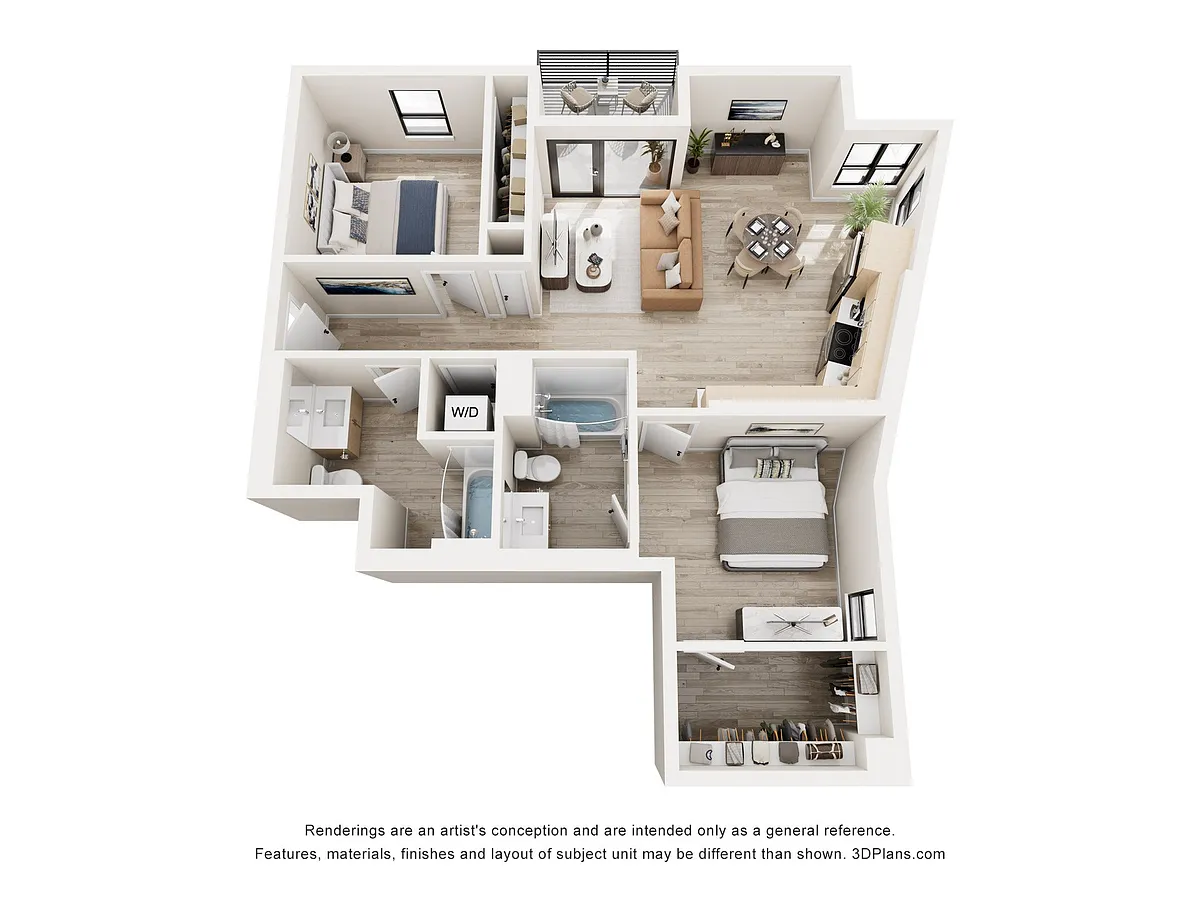 Floor plan 2B4aM
