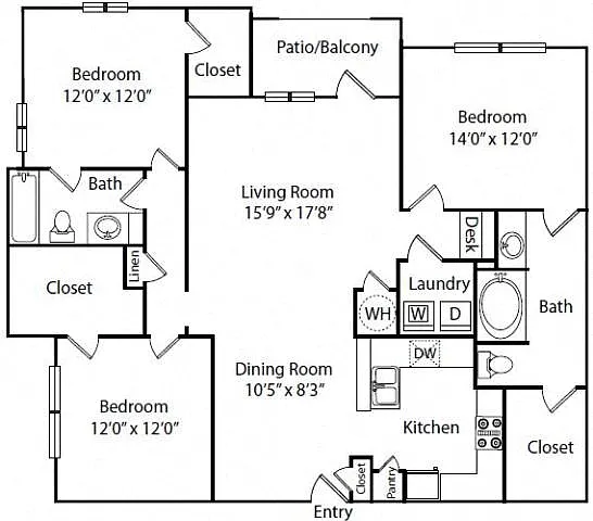 Floor plan 3A