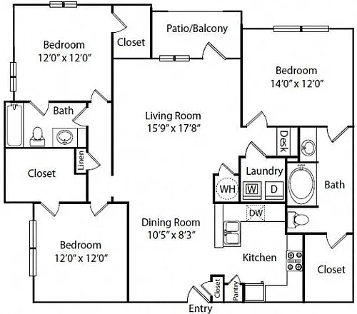 Floor plan 3A