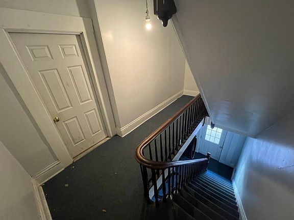 Front stairway and apartment door