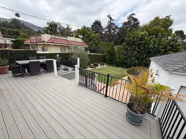 large entertainment deck