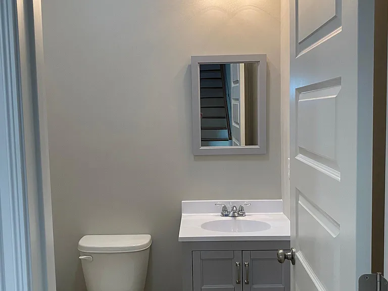 1/2 bath first floor